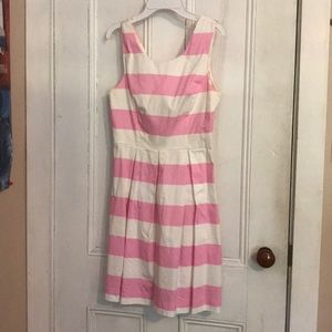 Pink and White Striped Dress